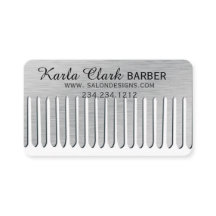 Haar-Stylist-Salon-moderner Metallplatin-Kamm