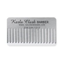 Haar-Stylist-Salon-moderner Metallplatin-Kamm