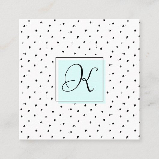 Haar-Stylist-Salon-Monogramm-Verabredungs-Karten Terminkarte (Vorderseite)