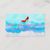 Haar-Stylist-Salon-Slogan-Geschäfts-Karten Visitenkarte (Rückseite)