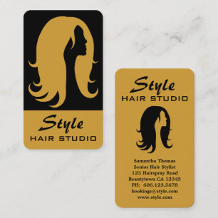 Haar-Stylist-Salon-Studio-Geschäfts-Karte Visitenkarte