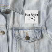 Haar-Stylist-Scheren Button (Beispiel)