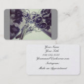 Haar-Stylist-Scheren Visitenkarte (Vorne/Hinten)