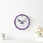 Haar-Stylist-Schneide Runde Wanduhr (Zuhause)