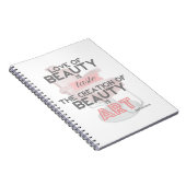 Haar-Stylist-Schönheit ist Kunst-Zitat-Retro Notizblock (Rechte Seite)