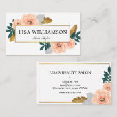 Haar-Stylist Schönheitssalon Visitenkarte (Vorne/Hinten)