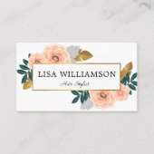 Haar-Stylist Schönheitssalon Visitenkarte (Vorderseite)