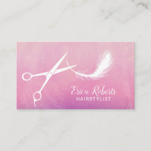 Haar-Stylist Scissor u. versehen eleganten Visitenkarte