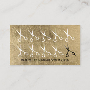 Haar-Stylist Scissors Treuekarte