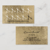 Haar-Stylist Scissors Treuekarte (Vorne/Hinten)