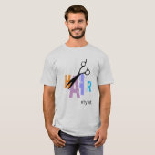 Haar-Stylist T-Shirt (Vorne ganz)