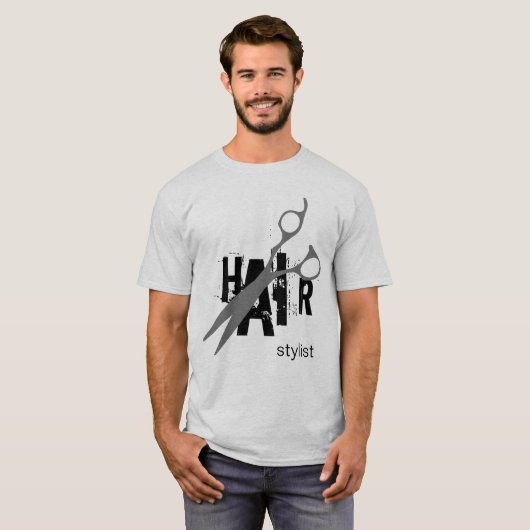 Haar-Stylist T-Shirt (Vorne ganz)
