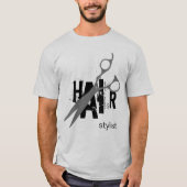 Haar-Stylist T-Shirt (Vorderseite)