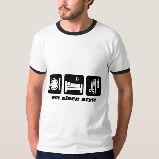 Haar-Stylist T-Shirt (Vorderseite)