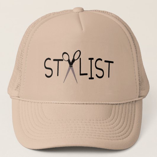 Haar-Stylist Truckerkappe (Vorderseite)