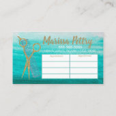 Haar-Stylist-Verabredung Karte des Friseurs (Rückseite)