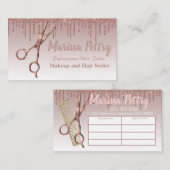 Haar-Stylist-Verabredung Karte des Friseurs (Vorne/Hinten)