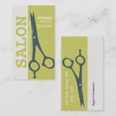 Haar-Stylist-Verabredung Re-Anmeldung Terminkarte (Vorne/Hinten)