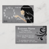 Haar-Stylist-Verabredungs-Erinnerungs-Karten Terminkarte (Vorne/Hinten)