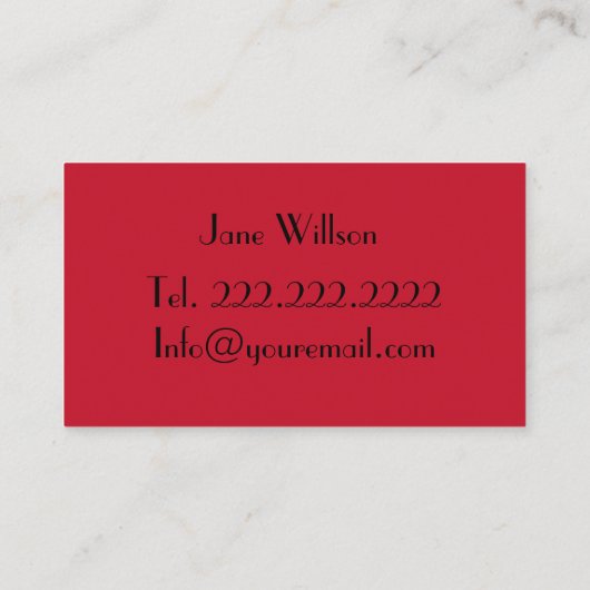 Haar-Stylist Visitenkarte (Rückseite)