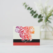 Haar-Stylist Visitenkarte (Stehend Vorderseite)