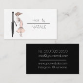 Haar-Stylist Visitenkarte (Vorne/Hinten)