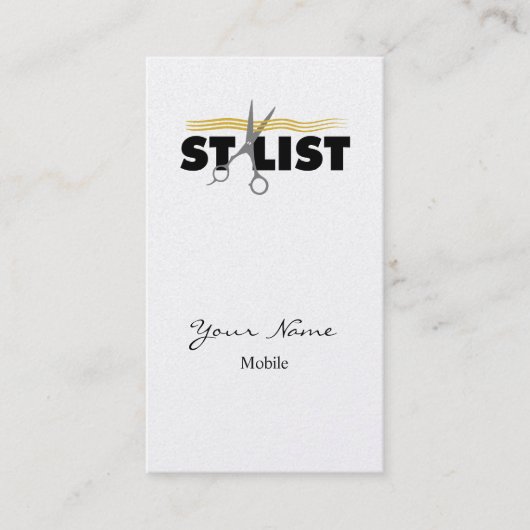 Haar-Stylist Visitenkarte (Vorderseite)