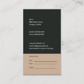 Haar-Stylist Visitenkarte (Rückseite)