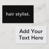 Haar-Stylist Visitenkarte (Vorne/Hinten)