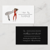 Haar-Stylist Visitenkarte (Vorne/Hinten)