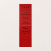 Haar-Stylist Visitenkarten (Innenseite Aufgefaltet)