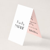 Haar-Stylist Visitenkarten (Rückseite)