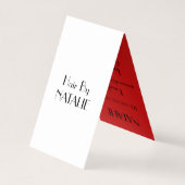 Haar-Stylist Visitenkarten (Rückseite)