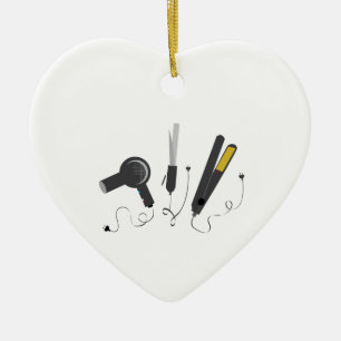 Haar-Stylist-Werkzeuge Keramikornament