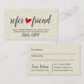 Haar-u. Empfehlungskarte (Vorne/Hinten)