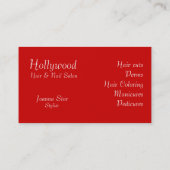 Haar u. Nagel Salon_Beauty Stylist Visitenkarte (Rückseite)