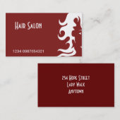 Haar u. Schönheit 1 Visitenkarte (Vorne/Hinten)