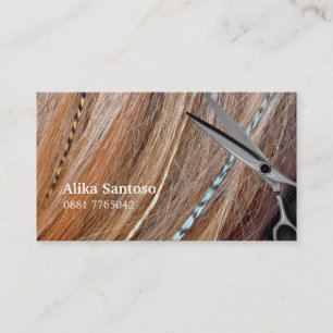 Haar und Feder Visitenkarte