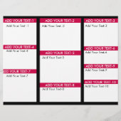 Haar und Lash Beautician Flyer (Hinten)