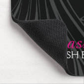 Haar und Make-up Mousepad (Ecke)