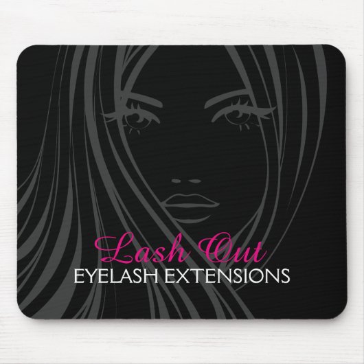 Haar und Make-up Mousepad (Vorne)