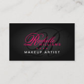 Haar-und Maskenbildner-Monogramm Visitenkarte (Vorderseite)