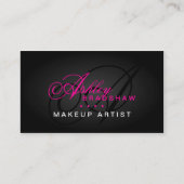 Haar-und Maskenbildner-Monogramm Visitenkarte (Vorderseite)