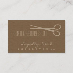 Haar und Schönheits-Salon-Loyalitäts-Karte - Treuekarte