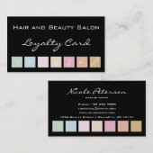 Haar und Schönheits-Salon-Loyalitäts-Karte Treuekarte (Vorne/Hinten)