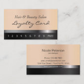 Haar und Schönheits-Salon-Loyalitäts-Karte Treuekarte (Vorne/Hinten)
