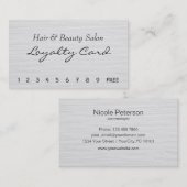 Haar und Schönheits-Salon-Loyalitäts-Karte Treuekarte (Vorne/Hinten)
