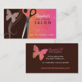 Haar- und Schönheitssalon-Visitenkarten Visitenkarte (Vorne/Hinten)