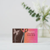 Haar- und Schönheitssalon-Visitenkarten Visitenkarte (Stehend Vorderseite)