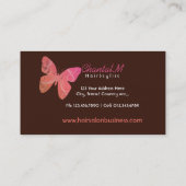 Haar- und Schönheitssalon-Visitenkarten Visitenkarte (Rückseite)